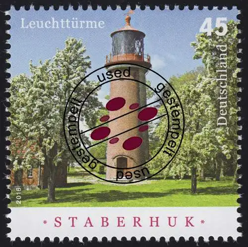 3252 Leuchtturm Staberhuk, gestempelt O