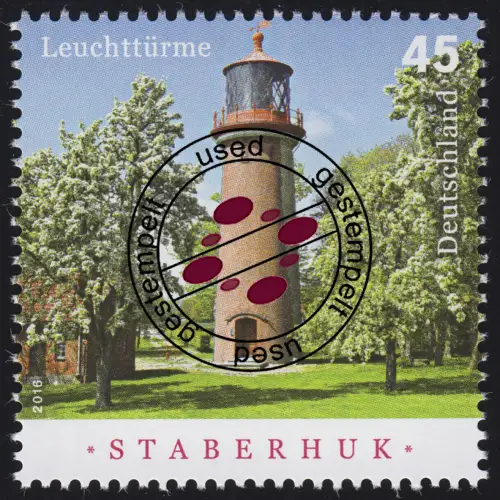 3252 Leuchtturm Staberhuk, gestempelt O
