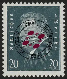 415 Reichspräsidenten 20 Pf O