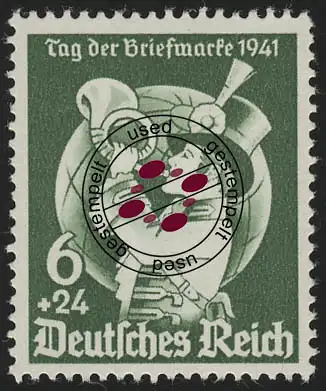 762 Tag der Briefmarke 1941, gestempelt O