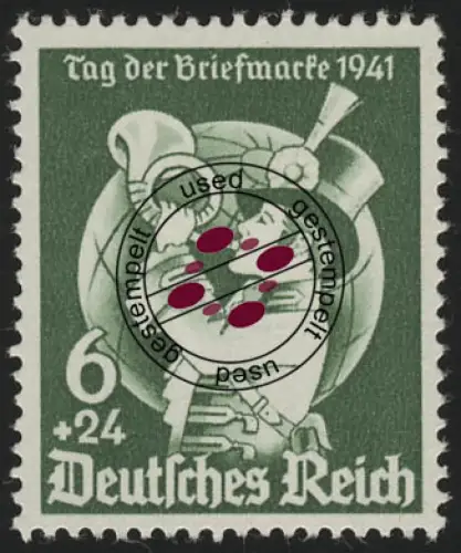 762 Tag der Briefmarke 1941, gestempelt O