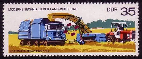 2239 Moderne Technik 35 Pf Hochdrucksammelpresse O gestempelt