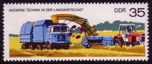 2239 Moderne Technik 35 Pf Hochdrucksammelpresse, gestempelt O