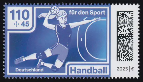 3905 Für den Sport 2025 - 110+45 Cent Handball, postfrisch **
