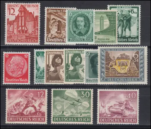 Deutsches Reich - kleines Lot, Katalogwert über 30 Euro, alle postfrisch **