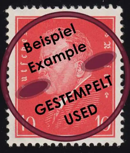 413 Reichspräsidenten 10 Pf O