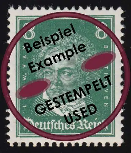 389 Köpfe berühmter Deutscher 8 Pf Beethoven O