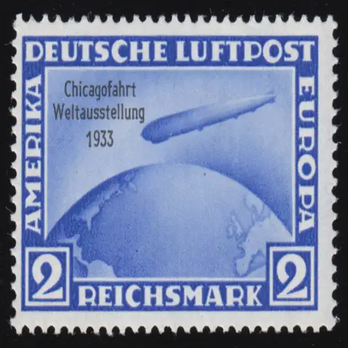 497 Chicagofahrt 2 RM, sauber gezähnte Marke postfrisch ** geprüft BPP