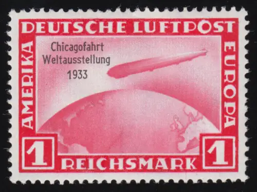 496 Chicagofahrt 1 RM ungebraucht, sauber entfalzt *