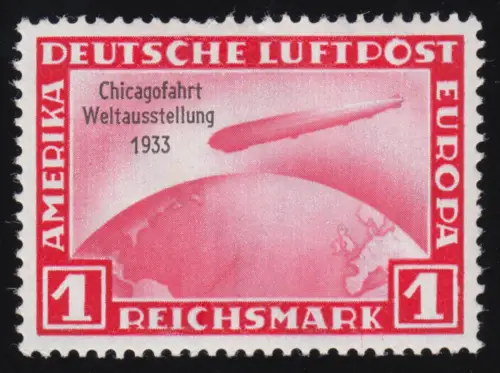 496 Chicagofahrt 1 RM ungebraucht, sauber entfalzt *