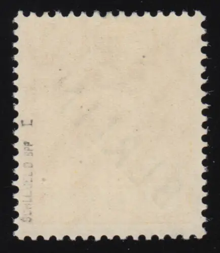 10I Schwarzaufdruck 25 Pf PLF L-Strich, postfrisch ** geprüft Schlegel BPP