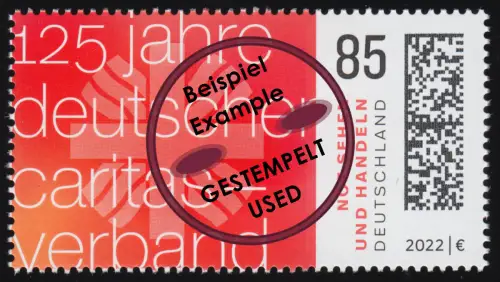 3726 125 Jahre Deutscher Caritasverband, gestempelt O