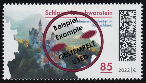 3716 Schloss Neuschwanstein, O gestempelt