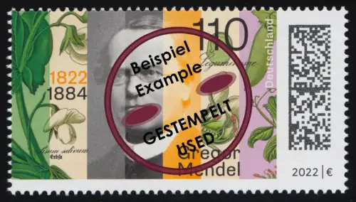 3699 200. Geburtstag Gregor Mendel, O gestempelt