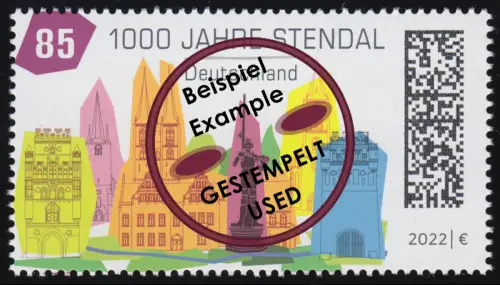 3698 1000 Jahre Stendal, gestempelt O