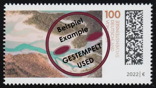 3690 Deutschland von oben: Sylvensteinsee, links, O gestempelt