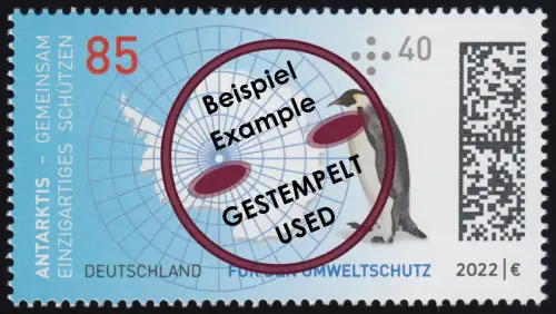 3689 Für den Umweltschutz: Antarktis, O gestempelt