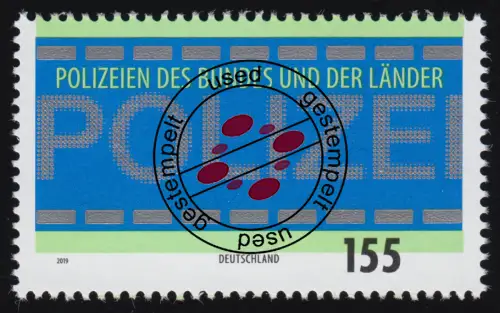 3480 Polizeien des Bundes und der Länder, gestempelt O