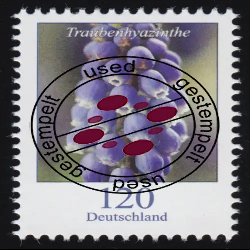 3447 Blume Traubenhyazinthe 120 Cent, O gestempelt
