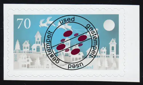 3423 Winter Weihnachtsschlitten, selbstklebend, aus FB 80, Bedarfs-O