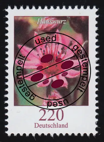 3414 Blume Hauswurz 220 Cent, gestempelt O
