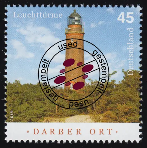 3391 Leuchtturm Darßer Ort, gestempelt O