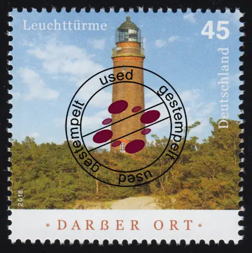 3391 Leuchtturm Darßer Ort, gestempelt O