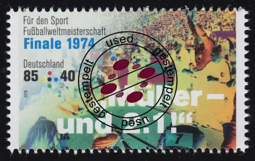 3381 Fußball-WM Müller 85 Cent, gestempelt O