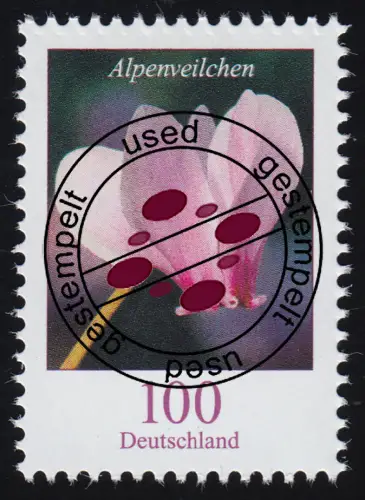 3365 Blume Alpenveilchen 100 Cent, gestempelt O