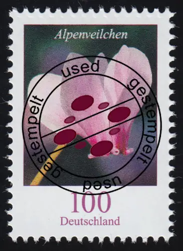 3365 Blume Alpenveilchen 100 Cent, gestempelt O