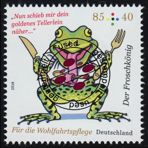 3358 Wofa Grimms Märchen - Der Froschkönig 85 Cent, O