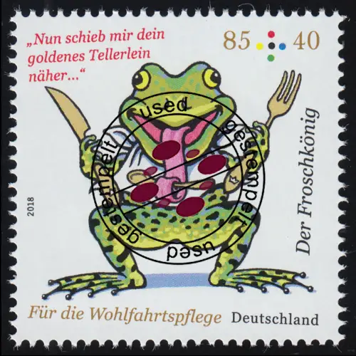 3358 Wofa Grimms Märchen - Der Froschkönig 85 Cent, O