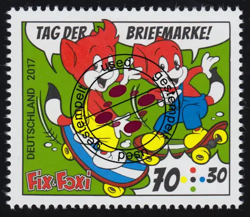 3331 Tag der Briefmarke - Comicfüchse Fix und Foxi, O