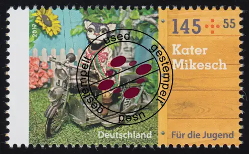 3327 Augsburger Puppenkiste Kater Mikesch 145 Cent, O