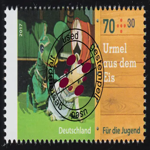 3325 Augsburger Puppenkiste Urmel aus dem Eis 70 Cent, O