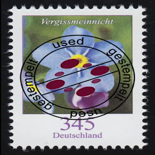 3324 Blume Vergissmeinnicht 345 Cent, O
