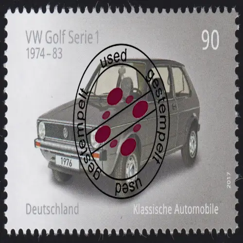 3298 Klassische deutsche Automobile: VW Golf 1, O