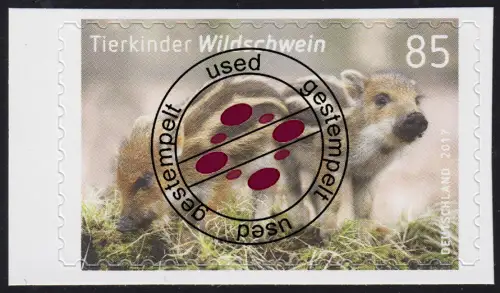 3293 Tierkinder - Wildschwein, selbstklebend aus Folienblatt 64, Bedarfs-O