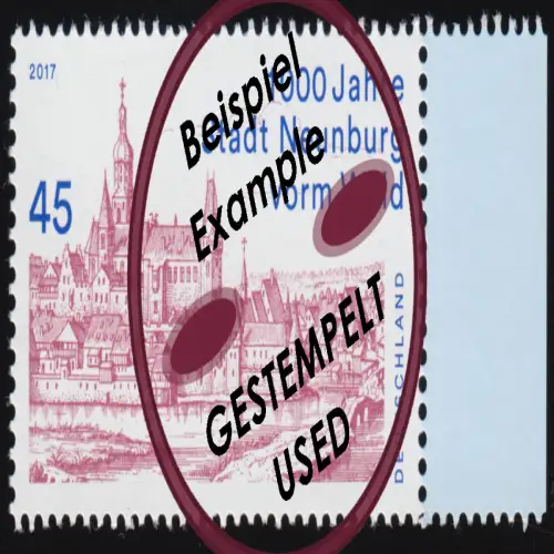 3290 Stadt Neunburg vorm Wald, aus Bogen, gestempelt O