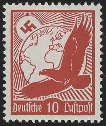 530x Flugpostmarke 1934 10 Pf, postfrisch **