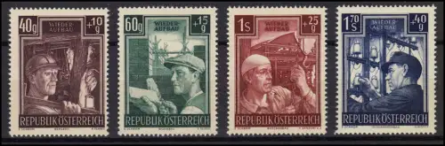 Österreich 960-963 Wiederaufbau, Satz komplett postfrisch **