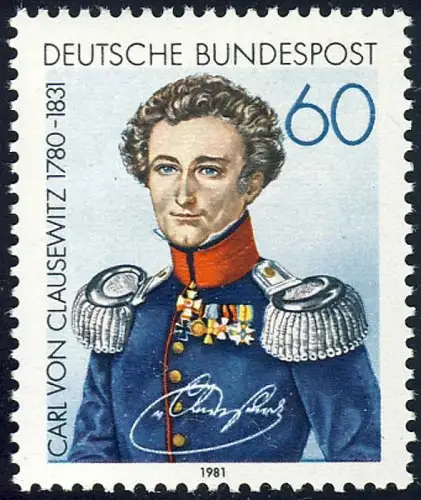 1115 Carl von Clausewitz, postfrisch **