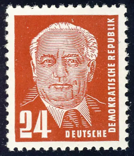 324 Wilhelm Pieck 24 Pf, postfrisch **