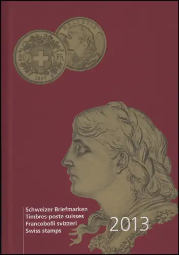 PTT-Jahrbuch Schweiz 2013, postfrisch **