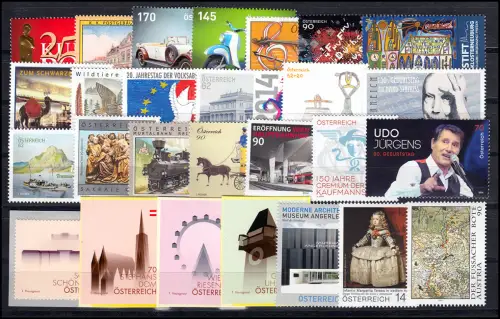 3115-3176 Österreich-Jahrgang 2014 komplett, postfrisch **