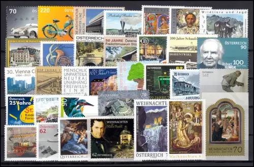 3043-3114 Österreich-Jahrgang 2013 komplett, postfrisch **
