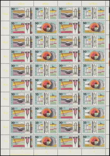 2557-2560 Geophysik 1980, ZD-Bogen, FN3 **