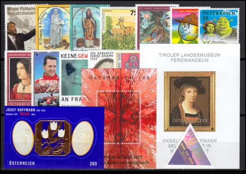 2630-2695 Österreich-Jahrgang 2007 komplett, postfrisch **