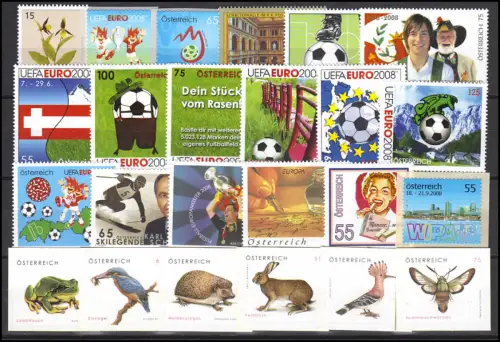 2696-2786 Österreich-Jahrgang 2008 komplett, postfrisch **
