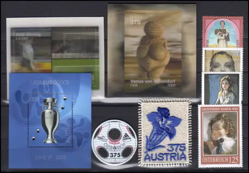 2696-2786 Österreich-Jahrgang 2008 komplett, postfrisch **